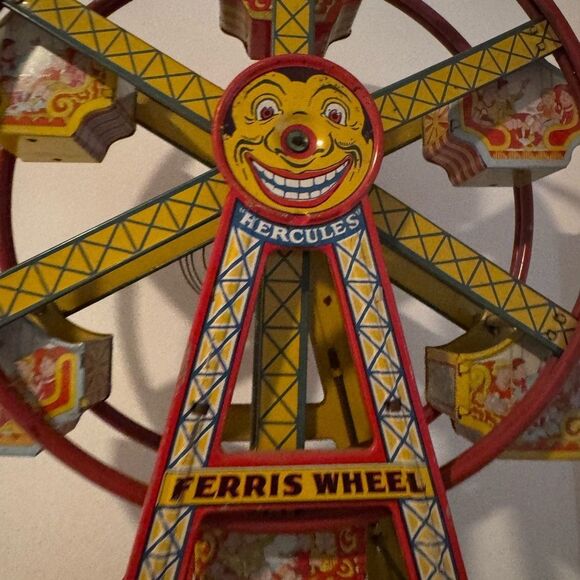 Antique Ferris Wheel Toy - Red, Yellow, Blue great condition rare - Picture 6 of 6